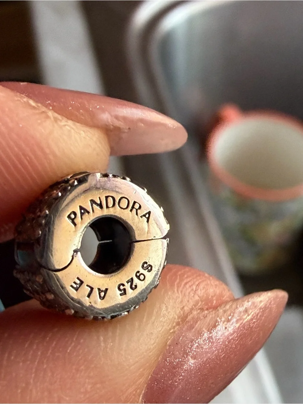 Pandora X Disney Silver Minnie Mouse Charm with Red Bow and Crystal Accents - Picture 3 of 4
